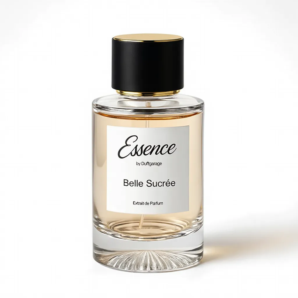 Belle Sucrée Extrait de Parfum von Duftgarage in eleganter Glasflasche mit gold-schwarzer Kappe
